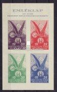 / Autumn Fair stamp collection propaganda commemorative miniature sheet, with perforation. 1940.