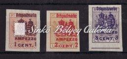1270-1281 1279. tétel 1918. Helyi kiadások / Olasz helyiségek részére, Ampezzo. 1280. tétel 1918. Helyi kiadások / Olasz helyiségek részére, Ampezzo. Kat.
