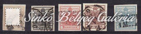 típus, zöld bélyeggel bérmentesítve, Kat. érték: 480 EUR. /Type II, franked with green stamp. Cat.
