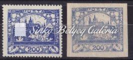 1384-1387 1384. tétel 1918/19. Csehország / Czech Republic. Violettblau szín. Mich: 9b. 1385. tétel 1918/19. Csehország / Czech Republic. Violettblau szín. Mich: 9b. Kat.