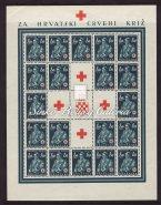 1420-1420 1420. tétel Horvátország / Croatia 1941. Horvátország / Croatia. Mich.: 66/68. teljes ív, enyhe gumi öv.