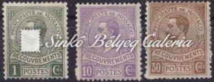 érték / Cat. value: 750 EUR. 1911. Monaco. Mich: 8/10.