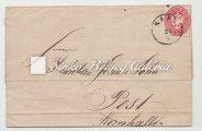 09.18., Pesth - Triest, 1863. 2 krajcáros 14 fogazatú bélyeggel bérmentesítve. / Letter, Pesth - Triest, franked with a 1863.
