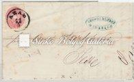/ Local letter, sent as printed matter in Pesth, franked with 2 kr, 9 ½ perforationed stamp. 1867.05.22. Provizórium, levél, Arad - Pest Kikiáltási ár: 18.