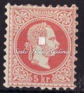 000 Ft kivágás 1867. Könyvnyomat sor, Pest lebélyegzéssel, 50 krajcáros nélkül.