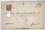 picture at the back side of the letter. There is a Franco subtitle at the left side. Kikiáltási ár: 22.000 Ft 1871.11.12.