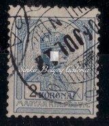 / Turul, krajcar mixed franking, Budapest main post oﬃce. 1904. Turul, 2 korona 1904.