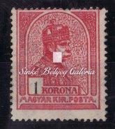 Turul, luxus példány, 1 korona. / Luxury piece. 1908. Turul, V vízjel, 50 ﬁllér 1908.