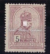 251-276 260. tétel 1909. Turul, luxus példány, 5 korona 261. tétel 1912.01.15.