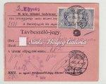 / Express mail, 5f postal stationery postcard, completed with turul 30f stamp. 1915.04.06.
