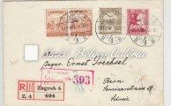 / Phone-ticket for urgent conversation between Pécs and Kaposvár. 6 minutes = 6 K. which was frankied with 3 x 2K. stamps.