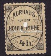 409-417 409. tétel 1900. Hotelposta, Hohe Rinne III., 4f, fogazva 410. tétel 1904. Hotel posta, Hohe Rinne II.