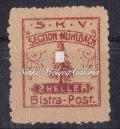 , 4f, fogazva, Kat. érték: 10.000 Ft. / Hotel post, with perforation. Cat.value: 10.000 HUF. 1906.   413.