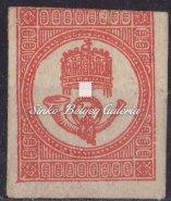 / Newspaper stamp, on letter piece, grey-purple color, Gödre cancellation. 1863.  kivágás 1863.