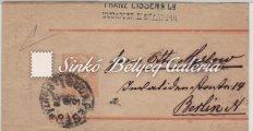 Hírlapbélyeg levélkivágáson, szürkéslila színű, ívszéli példány, Szahál lebélyegzéssel, 200 Gp. 432.