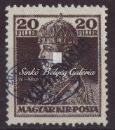 Debrecen I. (román megszállás), 2f. Hírlap bélyeg, fordított felülnyomattal, Bodor M. garanciával.