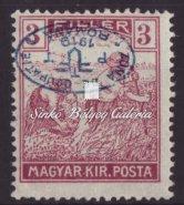 1919. Debrecen I. (román megszállás), 40f. Zita, fordított felülnyomat, Bodor M. garanciával.