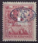 Hadisegély III., fordított felülnyomat 1919. Debrecen I. (román megszállás), 40f. Zita, fordított felülnyomat 533. tétel 1919. Debrecen I. (román megszállás), 35f.