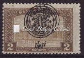 / Oradea overprint on Parliament stamps without indication of value, M. Bodor's guarantee. Kikiáltási ár: 10.000 Ft 1919. Nagyváradi felülnyomás, 75f.