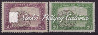 (román megszállás), 15f. pirosszámú zöldportó, fordított felülnyomat. Bodor M. garanciával.