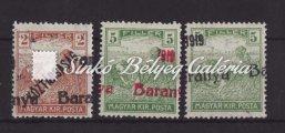 bélyeggel bérmentesítve. Hátoldali érkezési bélyegzővel. / Local occupation letter, on a business envelope in Debrecen. With arrival postmark on the back side. 1919. Baranya I.