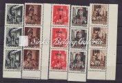 / Occupation, 2f, 4f, brown postage due stamps in vertically connected III-I-II types, with the examination of expert Bodor M. Very high catalogue value! 1945. Nagyvárad (I.