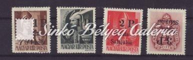 típus + egy darab fordított felülnyomat 646. tétel Megszállás bélyegek, levelek / Occupation stamps, letters Kikiáltási ár: 4.000 Ft 1945. Zilah (I.