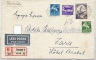 Franked with 200 K. Reaper stamp. Completed with letter closing issued for the memory of balloon post in Premysl. 1931.03.28.