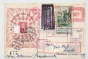 647-659 656. tétel 1934.05.08. Budapest-Debrecen kísérleti járata 657. tétel 1934.05.08. Budapest-Debrecen kísérleti járata, 677-es sorszámú Lehe blokkal bérmentesítve.