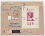 / Airmail registered letter, with the postmark of Budapest-Istanbul/Rodostó via airmail and with the letter closing The spirit of Rákóczi still lives. 1958.05.07.