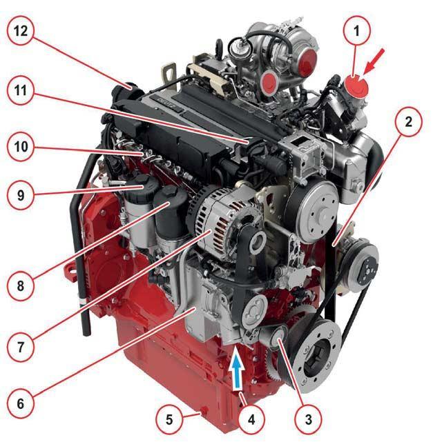 A motor ábrája A motor ismertetése TCD 4.