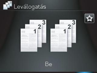 10. A nyílgombokkal áttekintheti a beállításokat. 11. Érintse meg a Be gombot. 12.