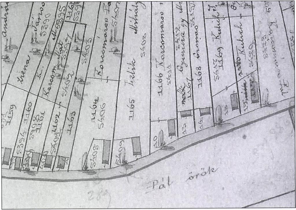 Kataszteri térkép, 1883. BML 10. kép.