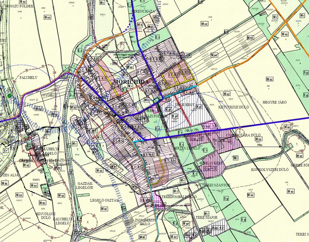 Környezet és infrastruktúra fejlesztése Átfogó intézkedés: Jelenünk X X Jövőnk X X X Lakható tér X X Sztráda X X X Tervezés és programozás X Győr-Moson-Sopron Megye Területfejlesztési Programja és