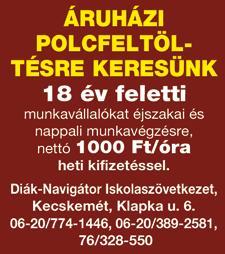 : +36 70 683 7015 KECSKEMÉT Petőfi Sándor utcában 52 nm-es 2 szobás, lakás eladó Irányár 17,9 MFt Tel.: 70/683-7015 CSANYTELEKI tégla építésű kertes ház 5000m2 földdel eladó.