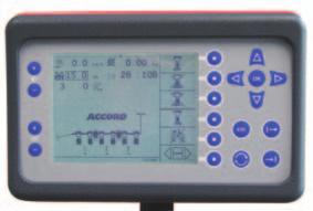 A Signus elektromos vetésellenôrzô kijelzôjén pontosan fi gyelemmel követhetjük az éppen aktuális mûvelôút-ritmust, amelyen késôbb a mûtrágyázáskor, vagy permetezéskor haladni fogunk.
