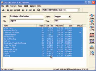 SZOFTVER CDEX 1.50 BETA 7 Pitekbôl bitekbe A CHIP Magazin májusi számában általunk bemutatott Audiograbber program sajnos pénzbe kerül.