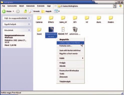 SZOFTVER HASZNOS BEÁLLÍTÁSOK WINDOWS 2000/XP-HEZ Utána nincs más dolgunk, kettôs egérkattintással elindítani ezt a frissen létrehozott file-t, ami két OK gomb lenyomásával elvégzi a szükséges