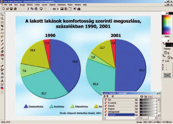 fedettre), míg a másodikat 50%-hoz állítsuk, és színezzük feketére (vagyis teljesen átlátszóra).