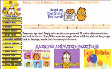 A HÓNAP NETHELYEI: WWW.GARFIELD.