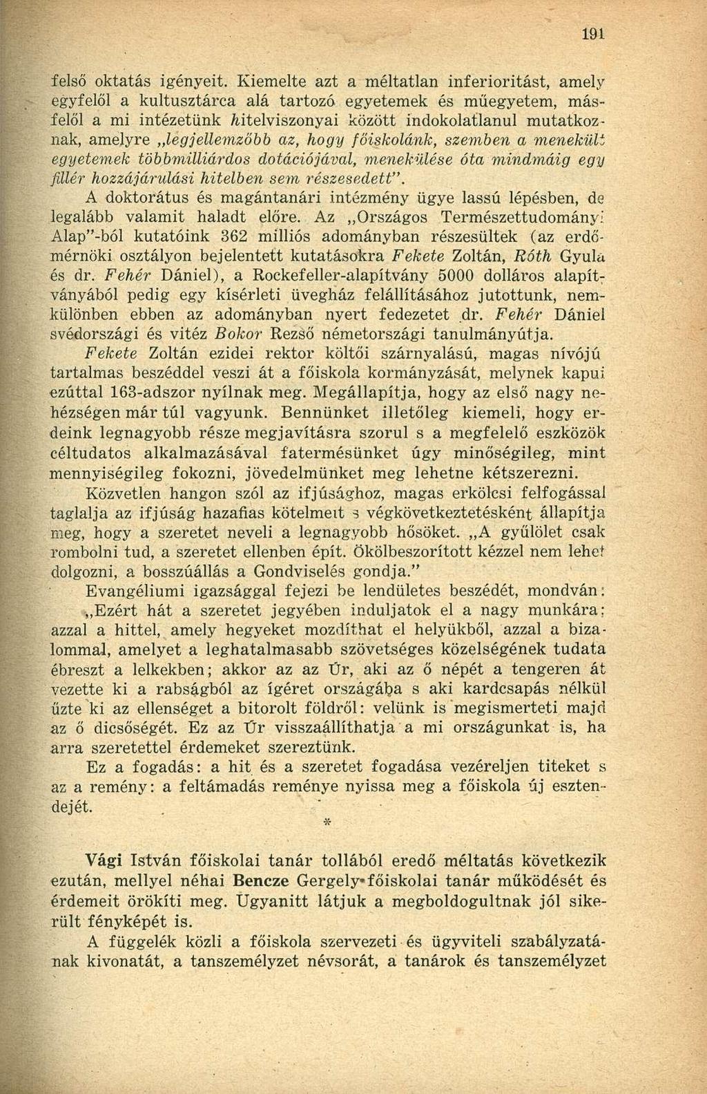 felső oktatás igényeit.