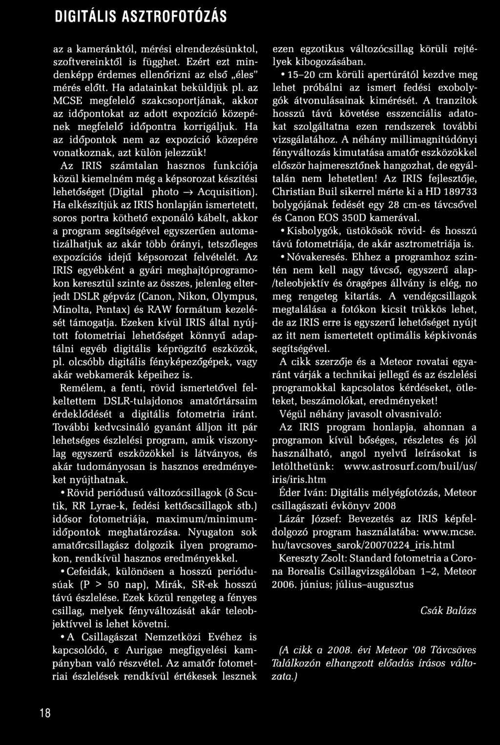 képsorozat felvételét.