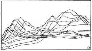 120 4. Geomorfológia 5.3.1. ábra: Szuperponált szelvények (Pesthidegkúti-medence) (Lerner J.) A szelvények megfelelő kiegészítésével összetett földrajzi és földtani jelenségek szemléltethetők (5.3.2. ábra).