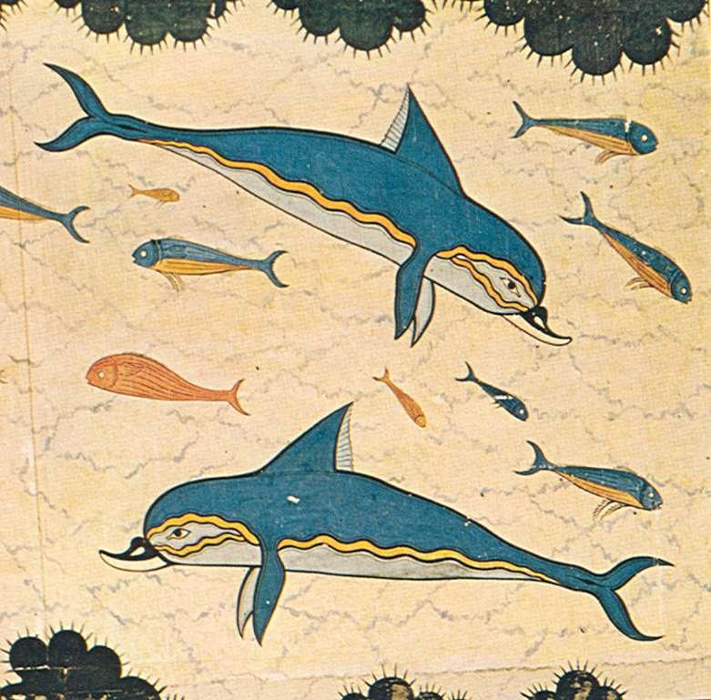 Delfines freskó részlete