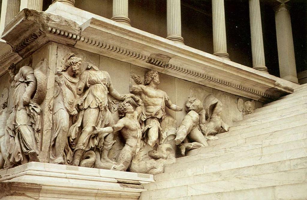 A pergamoni Zeusz-oltár, i.e. 170 az oltárt II.