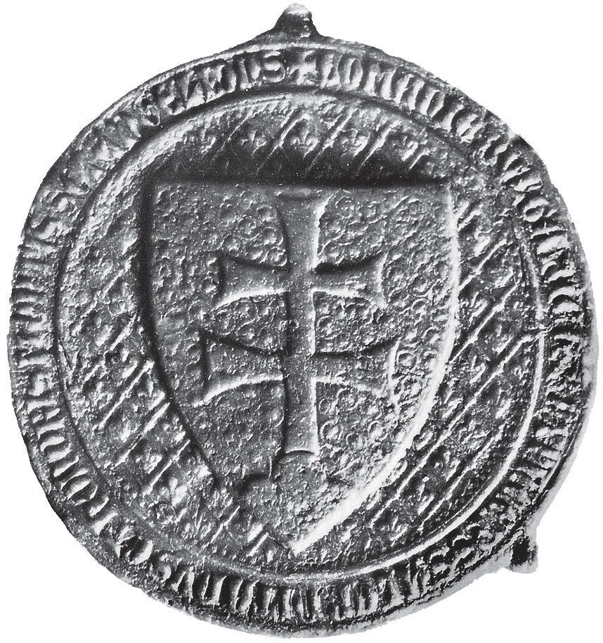 részben a főpapi pecsétek szokásos baldachin-elrendezésének megfelelően erősebben építészeti jelleget mutat. A műhely stílusa 1342-ig, I.
