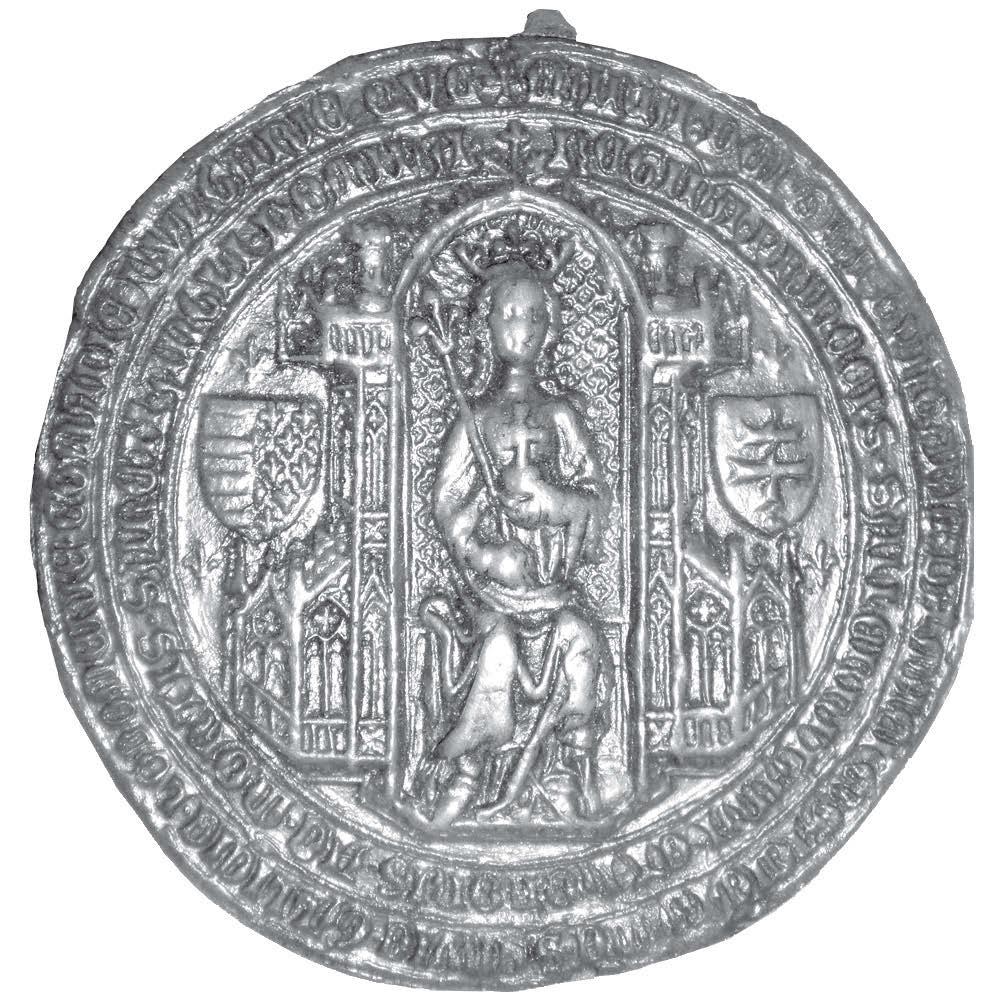 151 7a. kép. Mária királynő kettős pecsétje, 1382 1395, előlap, MNL OL, V.1, 68,69; MTA BTK MI 369. 7b. kép. Mária királynő kettős pecsétje, hátlap rája szempontjából különösen közeli párhuzam Rátold István óbudai préposti (tisztségét be töltötte: 1357-től) pecsétje.