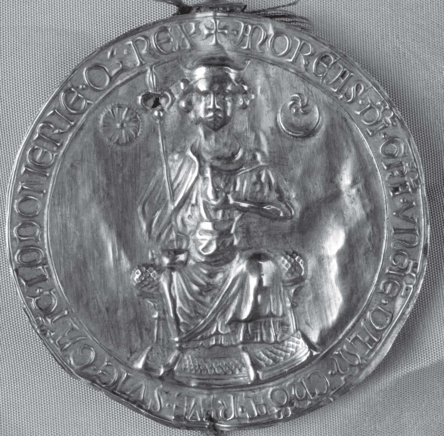 160 zárttá válik. Az 1202. évi lenyomatú nagypecséten 8 (3. kép) a zárt maiuscula E mellett szintén unciális D olvasható.