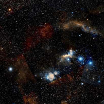 Csillagképződés az Orion-ködben A látható fényt vizsgáló