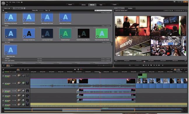 Szoftverteszt Adatok Amatőr videoszerkesztő szoftvercsomag többféle nézettel Korlátlan számú médiasáv használata Animált főcímek, montázsok Automatikus tartalomgeneráló funkciók (ScoreFitter,